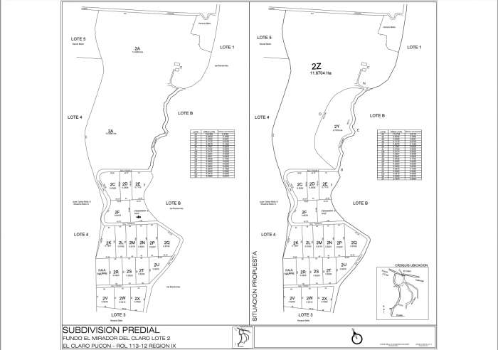 Plans Venta Parcela El Mirador del Claro 