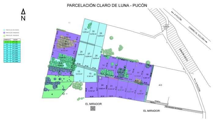 Plans Ventas Parcelas Mirador Claro de Luna, sector Candelaria